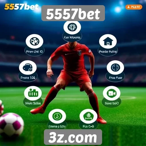 Análise de recursos do site 5557bet